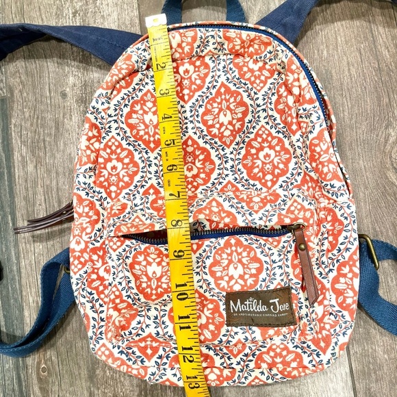 Matilda Jane Backpack Floral Ready Set Go Floral Orange & Navy - Picture 6 of 9